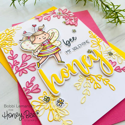 Lovely Layers: Heart Vine - Honey Cuts - Stand - Alone Dies - Honey Bee Stamps
