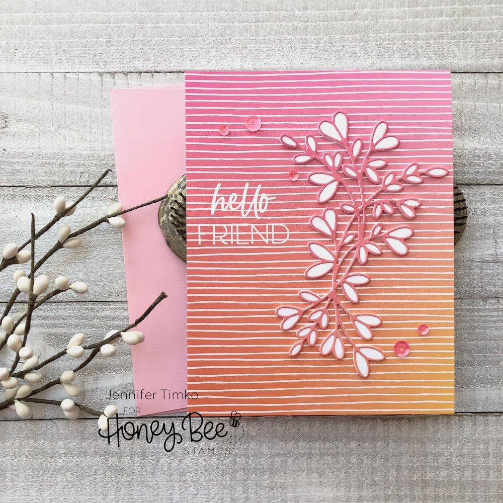 Lovely Layers: Heart Vine - Honey Cuts - Stand - Alone Dies - Honey Bee Stamps