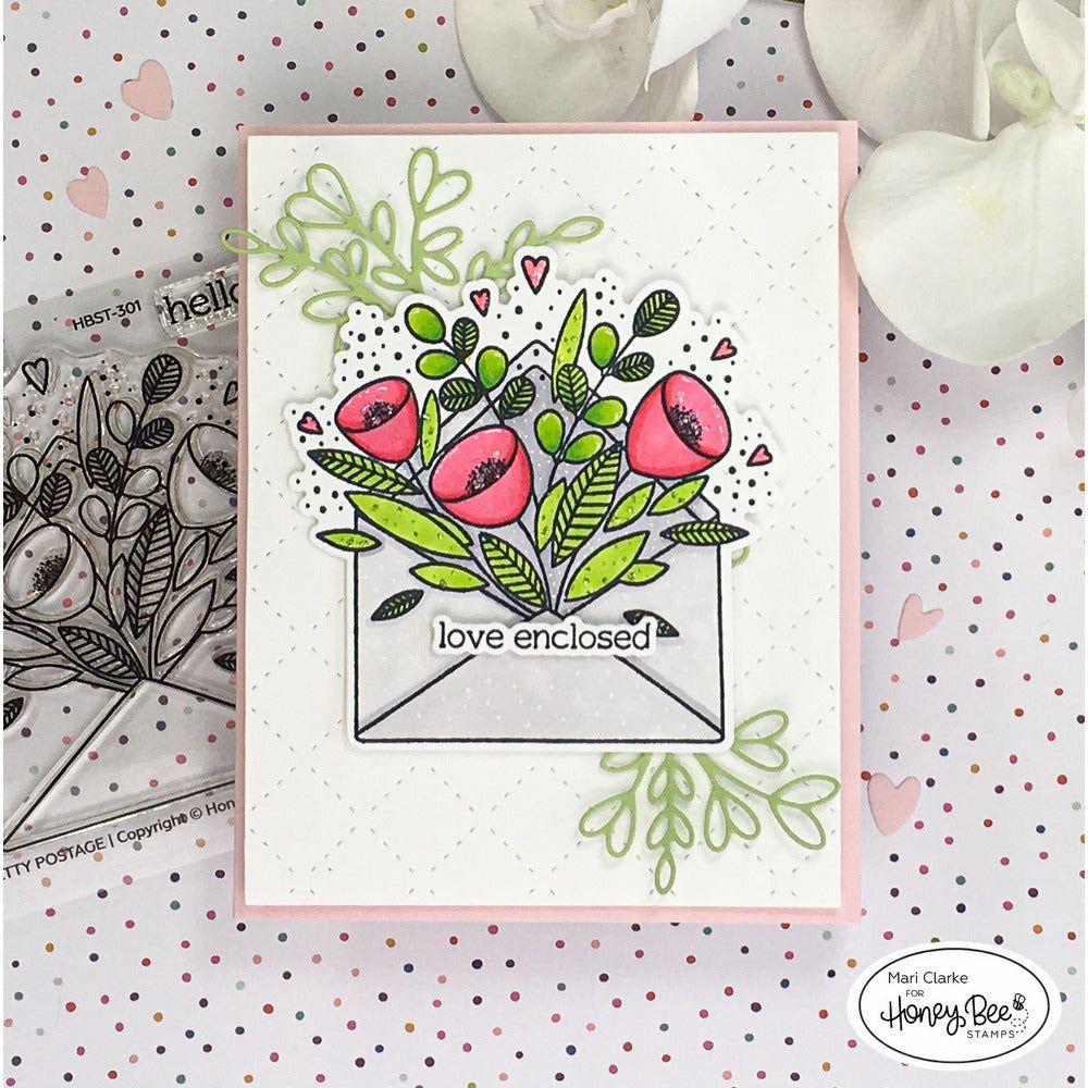 Lovely Layers: Heart Vine - Honey Cuts - Stand - Alone Dies - Honey Bee Stamps