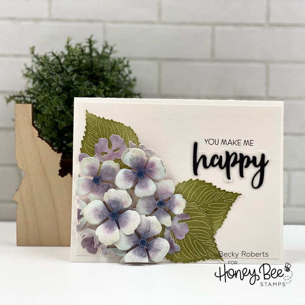 Lovely Layers: Hydrangea - Honey Cuts - Stand - Alone Dies - Honey Bee Stamps