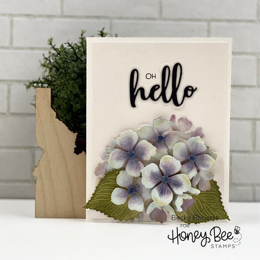 Lovely Layers: Hydrangea - Honey Cuts - Stand - Alone Dies - Honey Bee Stamps