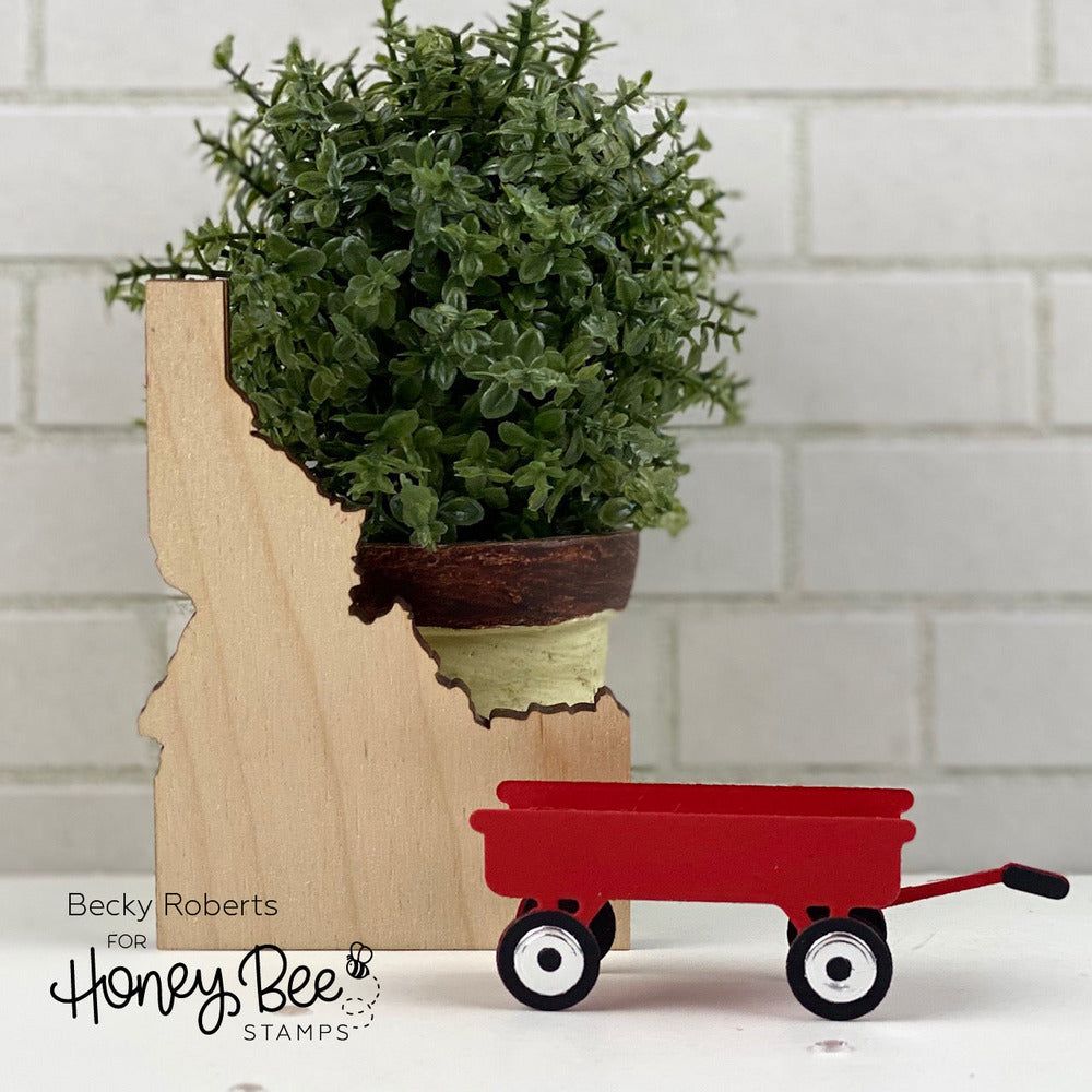 Lovely Layers: Little Red Wagon - Honey Cuts - Honey Bee Stamps