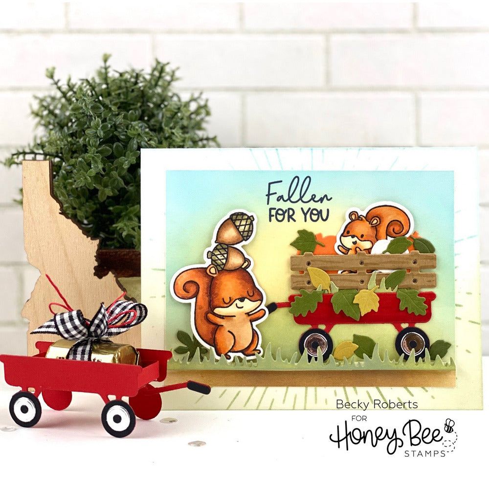 Lovely Layers: Little Red Wagon - Honey Cuts - Honey Bee Stamps