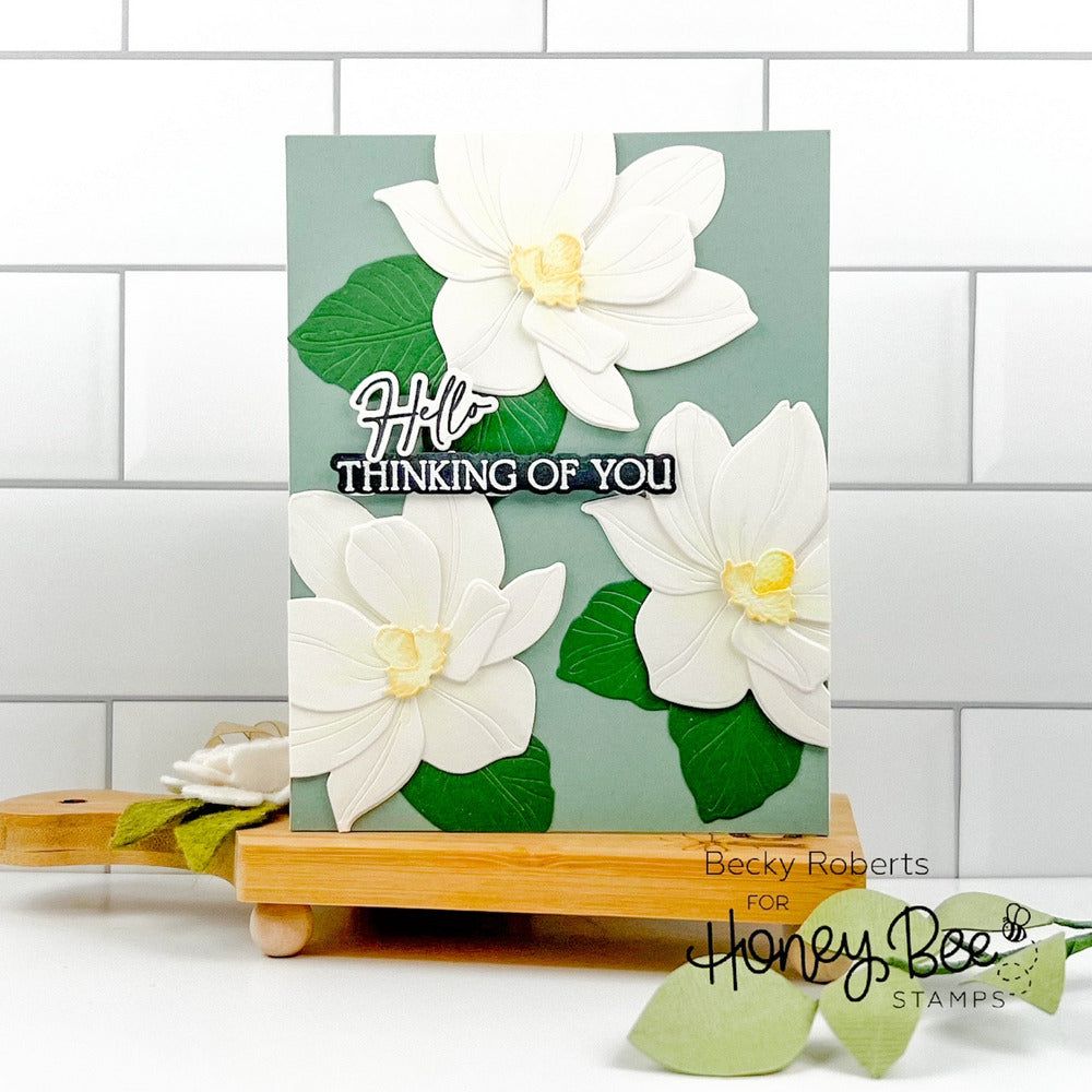 Lovely Layers: Magnolia - Honey Cuts - Stand - Alone Dies - Honey Bee Stamps
