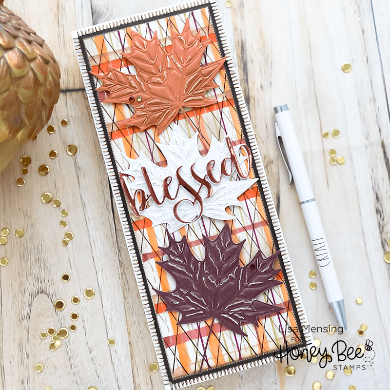Lovely Layers: Maple Leaf - Honey Cuts - Large Stand - Alone Dies - Honey Bee Stamps