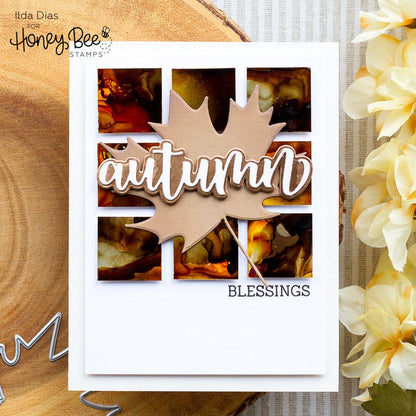 Lovely Layers: Maple Leaf - Honey Cuts - Large Stand - Alone Dies - Honey Bee Stamps