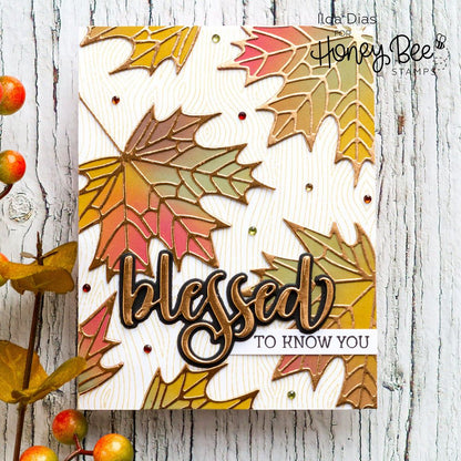 Lovely Layers: Maple Leaf - Honey Cuts - Large Stand - Alone Dies - Honey Bee Stamps
