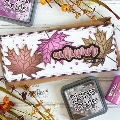 Lovely Layers: Maple Leaf - Honey Cuts - Large Stand - Alone Dies - Honey Bee Stamps