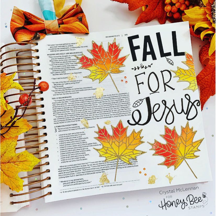 Lovely Layers: Maple Leaf - Honey Cuts - Large Stand - Alone Dies - Honey Bee Stamps