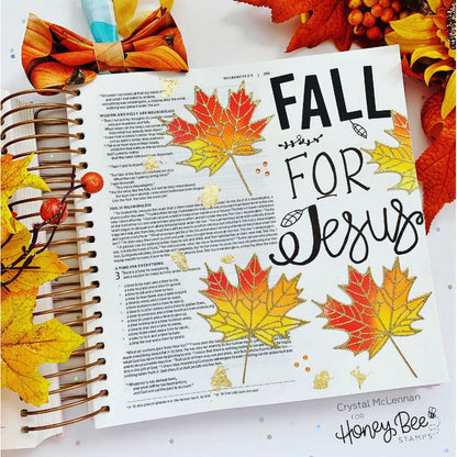 Lovely Layers: Maple Leaf - Honey Cuts - Large Stand - Alone Dies - Honey Bee Stamps