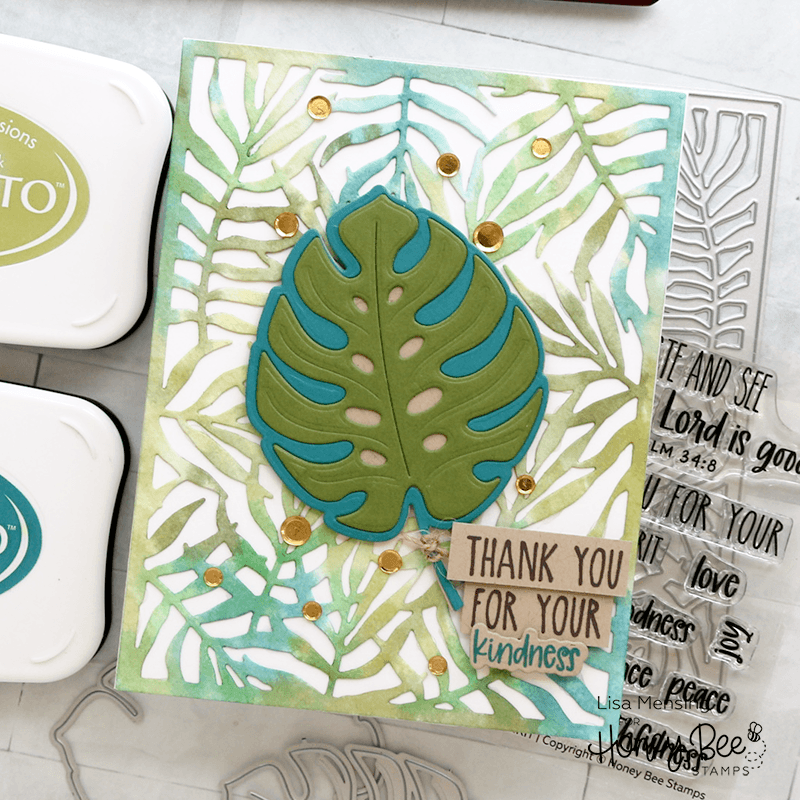 Lovely Layers: Monstera Leaf - Honey Cuts - Stand - Alone Dies - Honey Bee Stamps