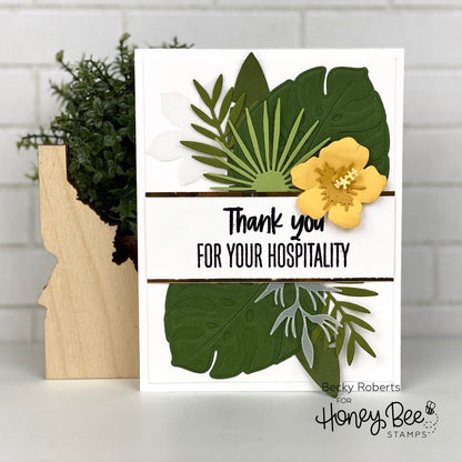 Lovely Layers: Monstera Leaf - Honey Cuts - Stand - Alone Dies - Honey Bee Stamps
