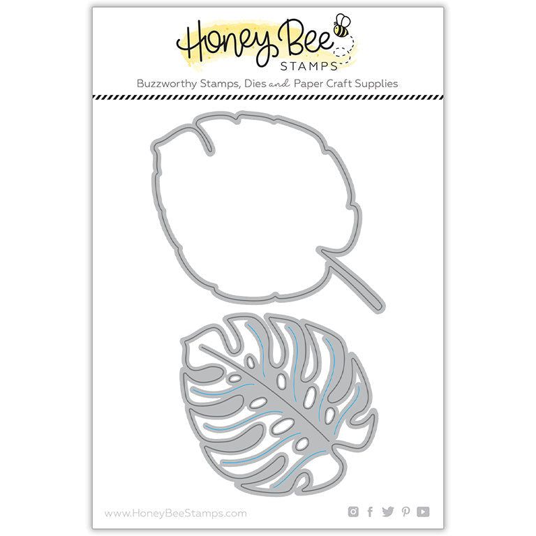 Lovely Layers: Monstera Leaf - Honey Cuts - Stand - Alone Dies - Honey Bee Stamps