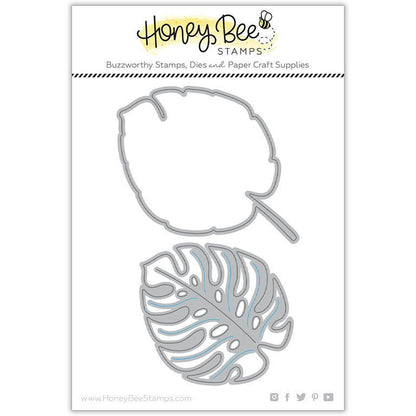 Lovely Layers: Monstera Leaf - Honey Cuts - Stand - Alone Dies - Honey Bee Stamps