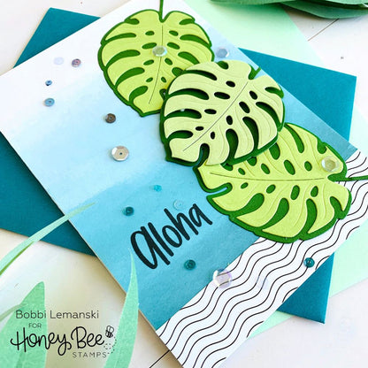Lovely Layers: Monstera Leaf - Honey Cuts - Stand - Alone Dies - Honey Bee Stamps