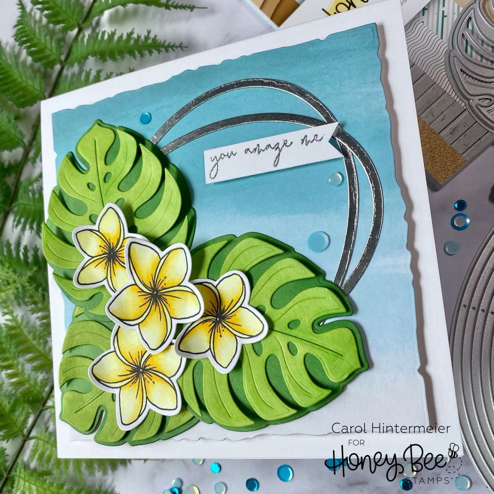 Lovely Layers: Monstera Leaf - Honey Cuts - Stand - Alone Dies - Honey Bee Stamps