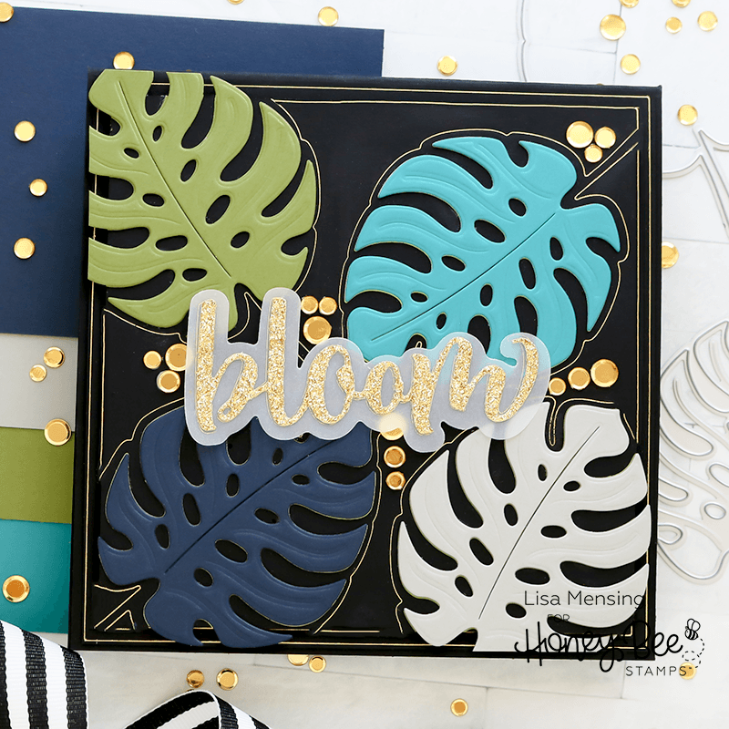 Lovely Layers: Monstera Leaf - Honey Cuts - Stand - Alone Dies - Honey Bee Stamps