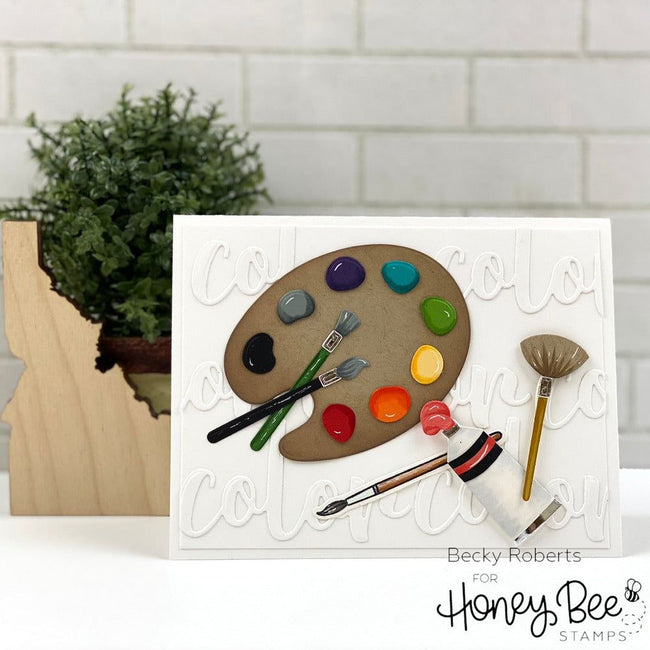 Lovely Layers: Paint And Palette - Honey Cuts - Retiring - Honey Bee Stamps