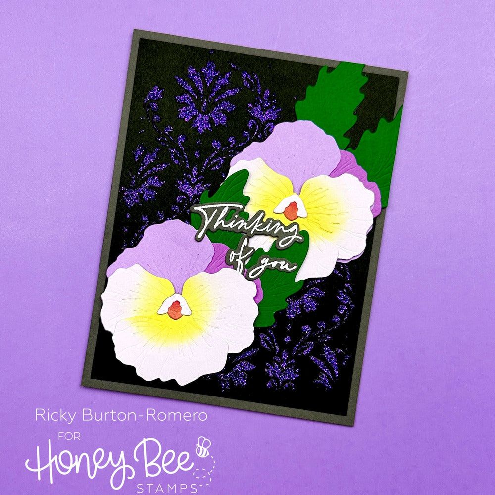 Lovely Layers: Pansy - Honey Cuts - Stand - Alone Dies - Honey Bee Stamps