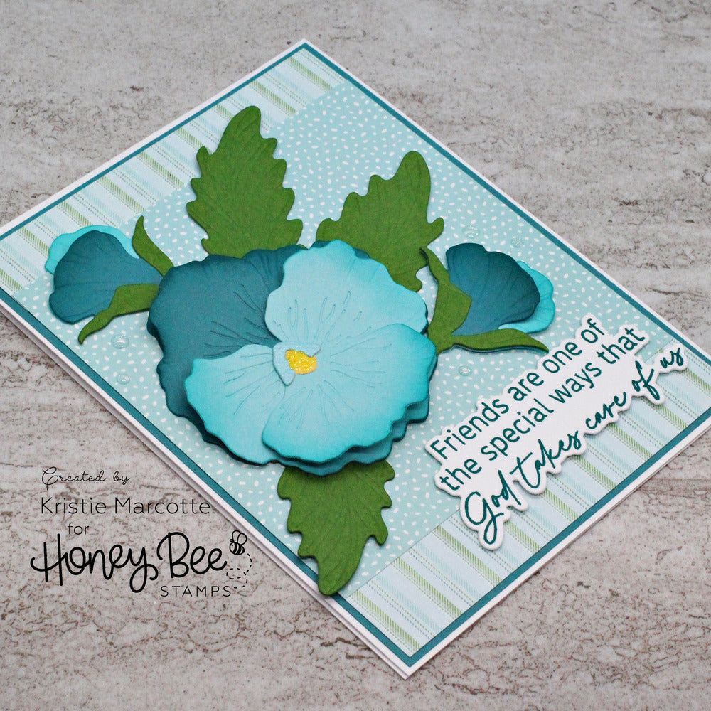 Lovely Layers: Pansy - Honey Cuts - Stand - Alone Dies - Honey Bee Stamps