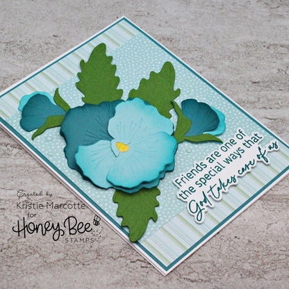 Lovely Layers: Pansy - Honey Cuts - Stand - Alone Dies - Honey Bee Stamps