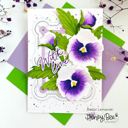 Lovely Layers: Pansy - Honey Cuts - Stand - Alone Dies - Honey Bee Stamps