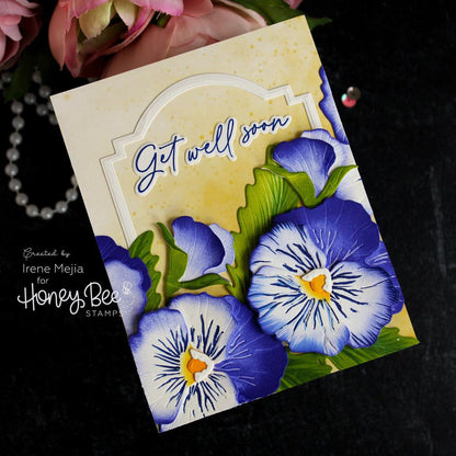 Lovely Layers: Pansy - Honey Cuts - Stand - Alone Dies - Honey Bee Stamps