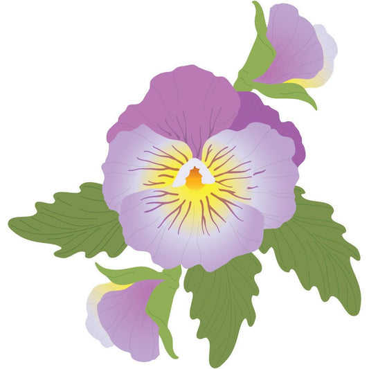 Lovely Layers: Pansy - Honey Cuts - Stand - Alone Dies - Honey Bee Stamps