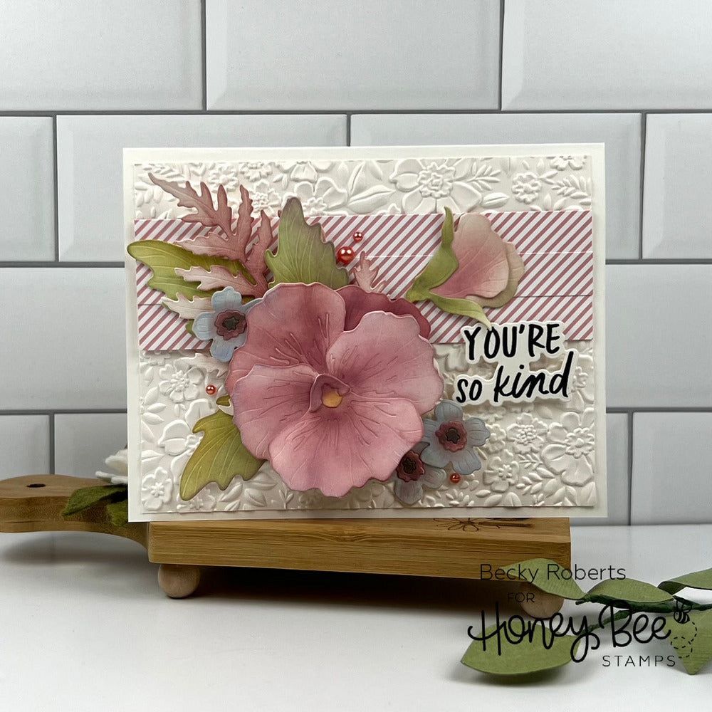 Lovely Layers: Pansy - Honey Cuts - Stand - Alone Dies - Honey Bee Stamps