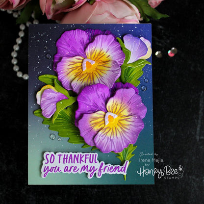 Lovely Layers: Pansy - Honey Cuts - Stand - Alone Dies - Honey Bee Stamps