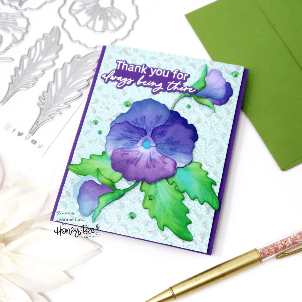 Lovely Layers: Pansy - Honey Cuts - Stand - Alone Dies - Honey Bee Stamps