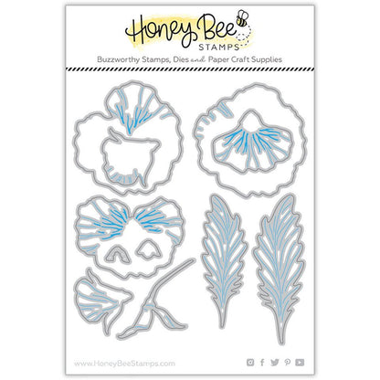 Lovely Layers: Pansy - Honey Cuts - Stand - Alone Dies - Honey Bee Stamps