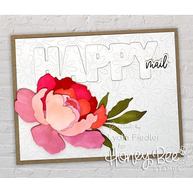 Lovely Layers: Peony - Honey Cuts - Stand - Alone Dies - Honey Bee Stamps