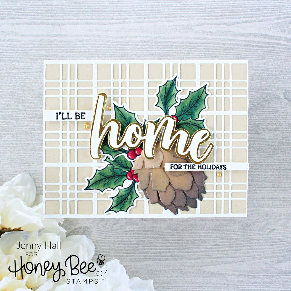 Lovely Layers: Pinecone - Honey Cuts - Stand - Alone Dies - Honey Bee Stamps