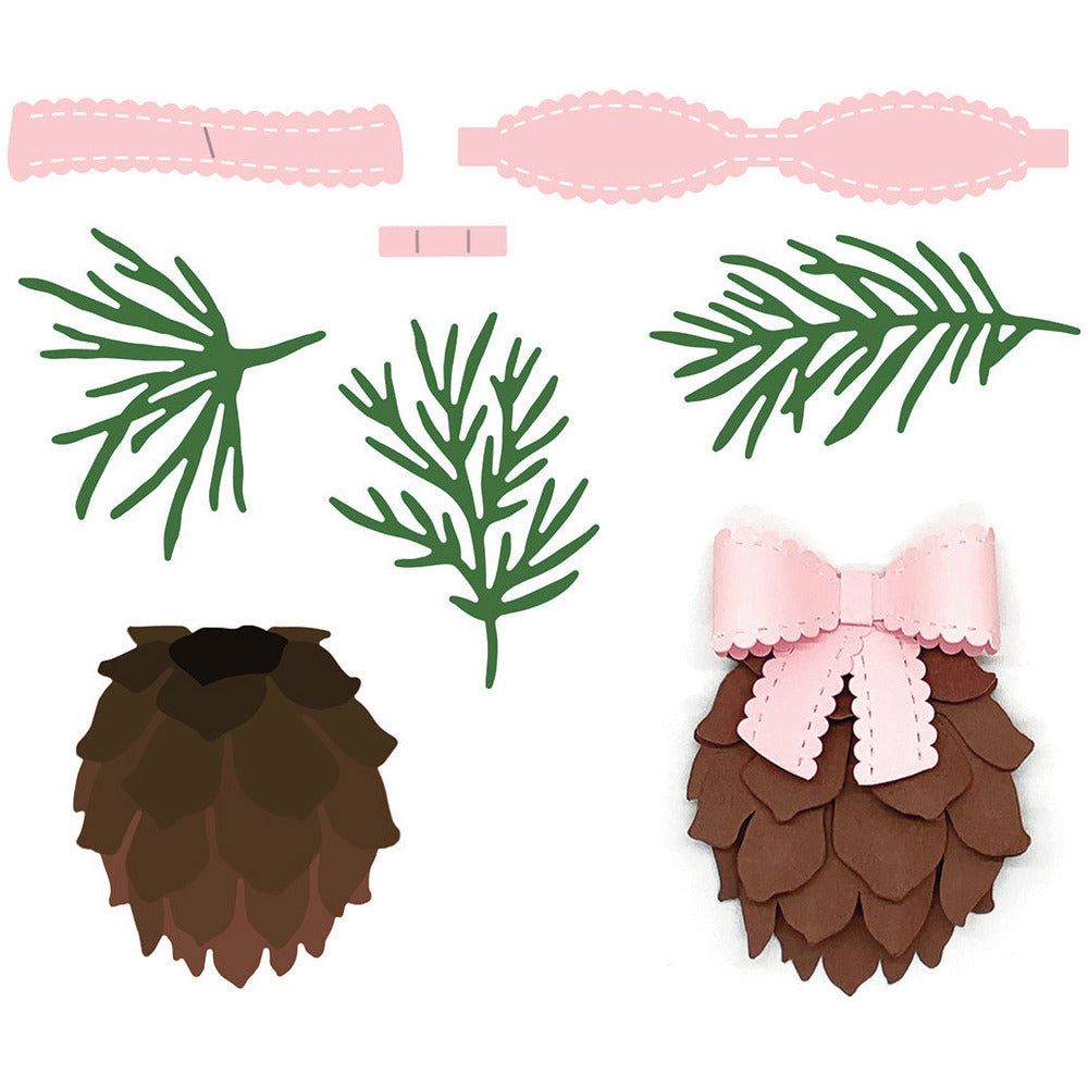 Lovely Layers: Pinecone - Honey Cuts - Stand - Alone Dies - Honey Bee Stamps