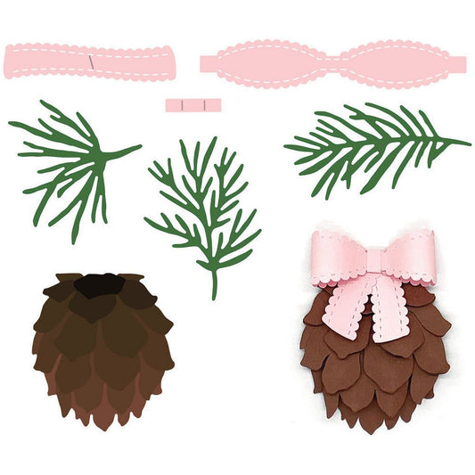 Lovely Layers: Pinecone - Honey Cuts - Stand - Alone Dies - Honey Bee Stamps