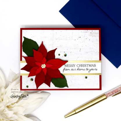 Lovely Layers: Poinsettia - Honey Cuts - Stand - Alone Dies - Honey Bee Stamps