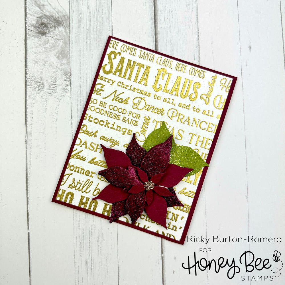 Lovely Layers: Poinsettia - Honey Cuts - Stand - Alone Dies - Honey Bee Stamps