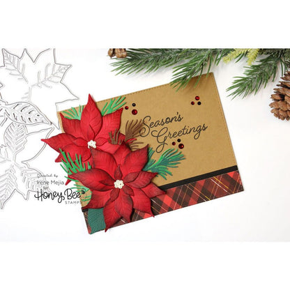 Lovely Layers: Poinsettia - Honey Cuts - Stand - Alone Dies - Honey Bee Stamps