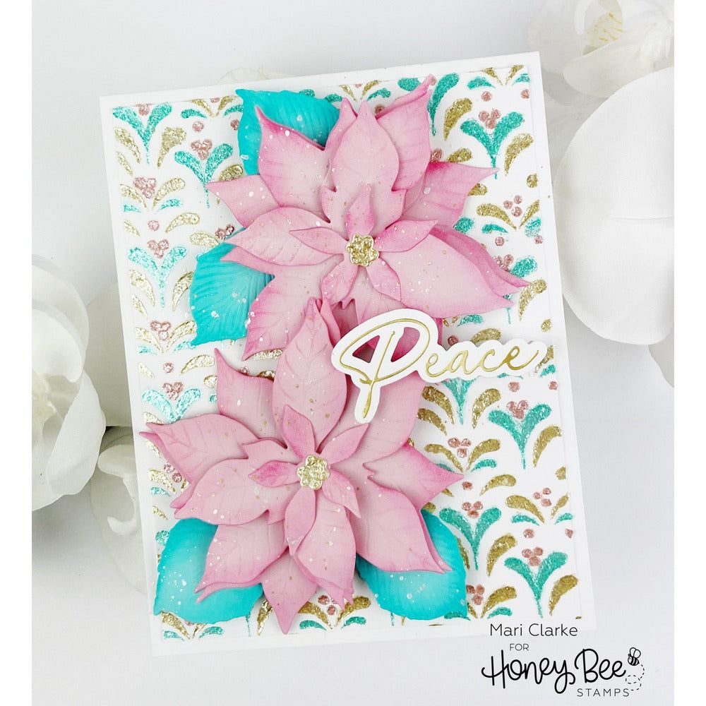 Lovely Layers: Poinsettia - Honey Cuts - Stand - Alone Dies - Honey Bee Stamps