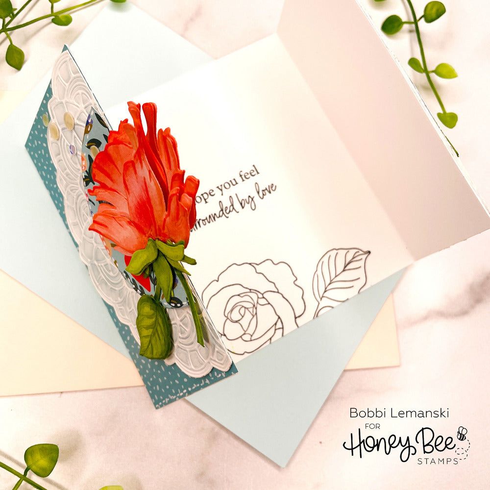 Lovely Layers: Roses - Honey Cuts - Stand - Alone Dies - Honey Bee Stamps