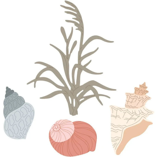 Lovely Layers: Seashore - Honey Cuts - Stand - Alone Dies - Honey Bee Stamps