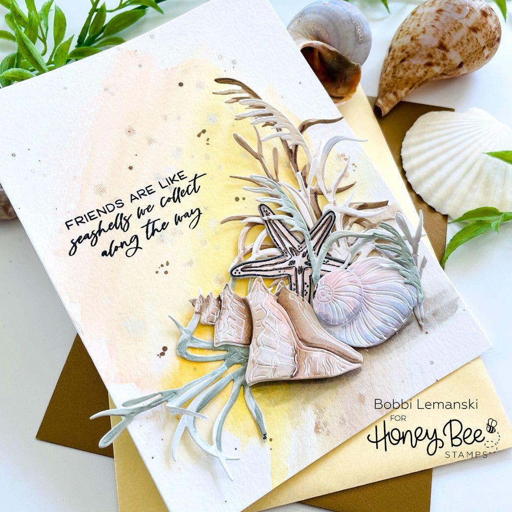 Lovely Layers: Seashore - Honey Cuts - Stand - Alone Dies - Honey Bee Stamps