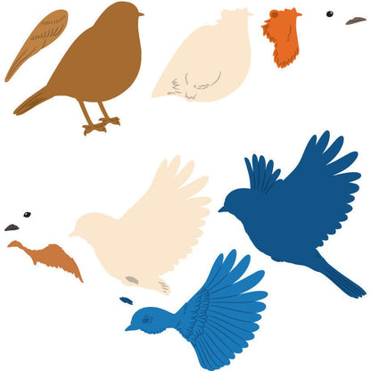 Lovely Layers: Spring Birds - Honey Cuts - Stand - Alone Dies - Honey Bee Stamps