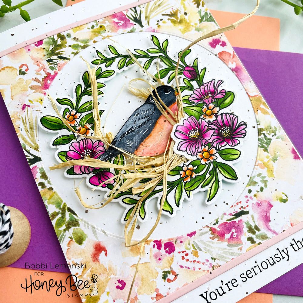 Lovely Layers: Spring Birds - Honey Cuts - Stand - Alone Dies - Honey Bee Stamps
