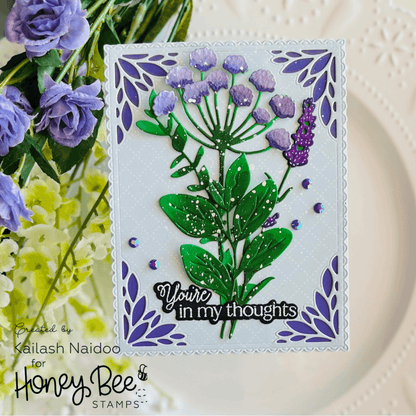 Lovely Layers: Spring Greenery - Honey Cuts - Stand - Alone Dies - Honey Bee Stamps