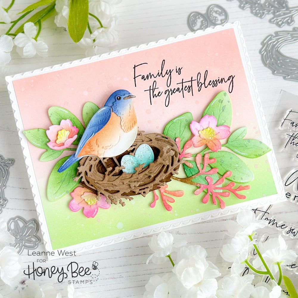 Lovely Layers: Spring Greenery - Honey Cuts - Stand - Alone Dies - Honey Bee Stamps