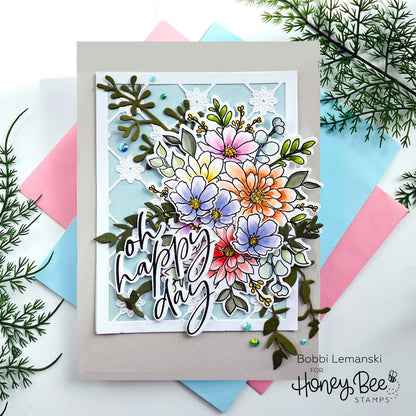Lovely Layers: Spring Greenery - Honey Cuts - Stand - Alone Dies - Honey Bee Stamps