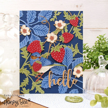 Lovely Layers: Strawberries - Honey Cuts - Stand - Alone Dies - Honey Bee Stamps