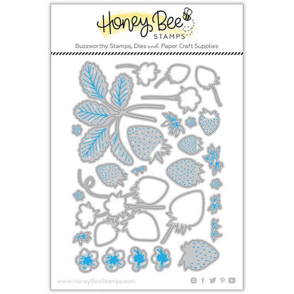 Lovely Layers: Strawberries - Honey Cuts - Stand - Alone Dies - Honey Bee Stamps